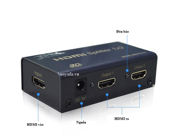 Bộ chia hdmi 1 ra 2 cổng EKL